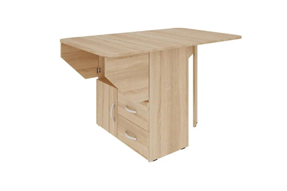 Изображение товара Стол прямоугольный Mebelson Km 38x130 см ЛДСП цвет дуб сонома