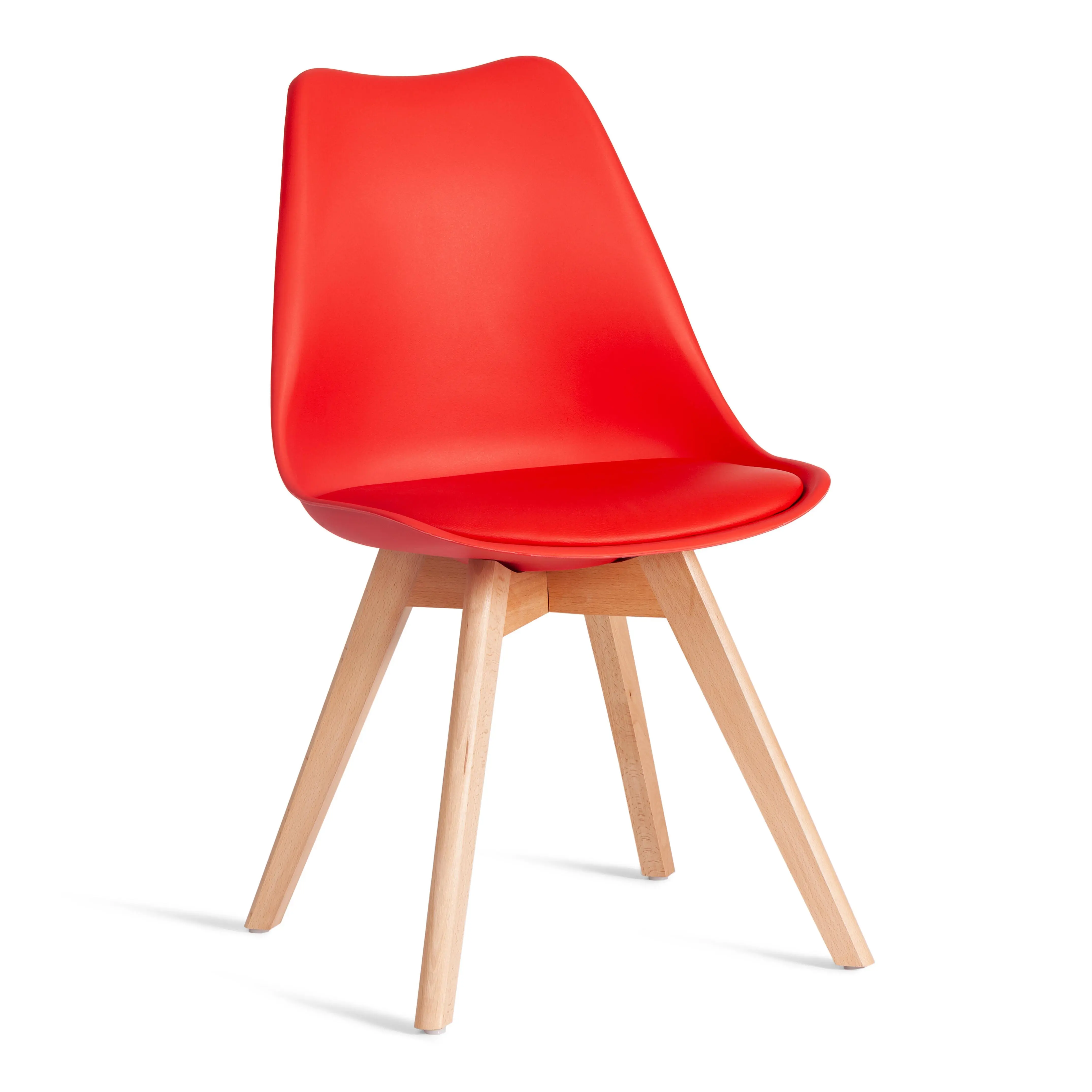 Изображение товара Стул Tetchair Tulip 14208 83x52.5x41 см пластик/искусственная кожа цвет красный