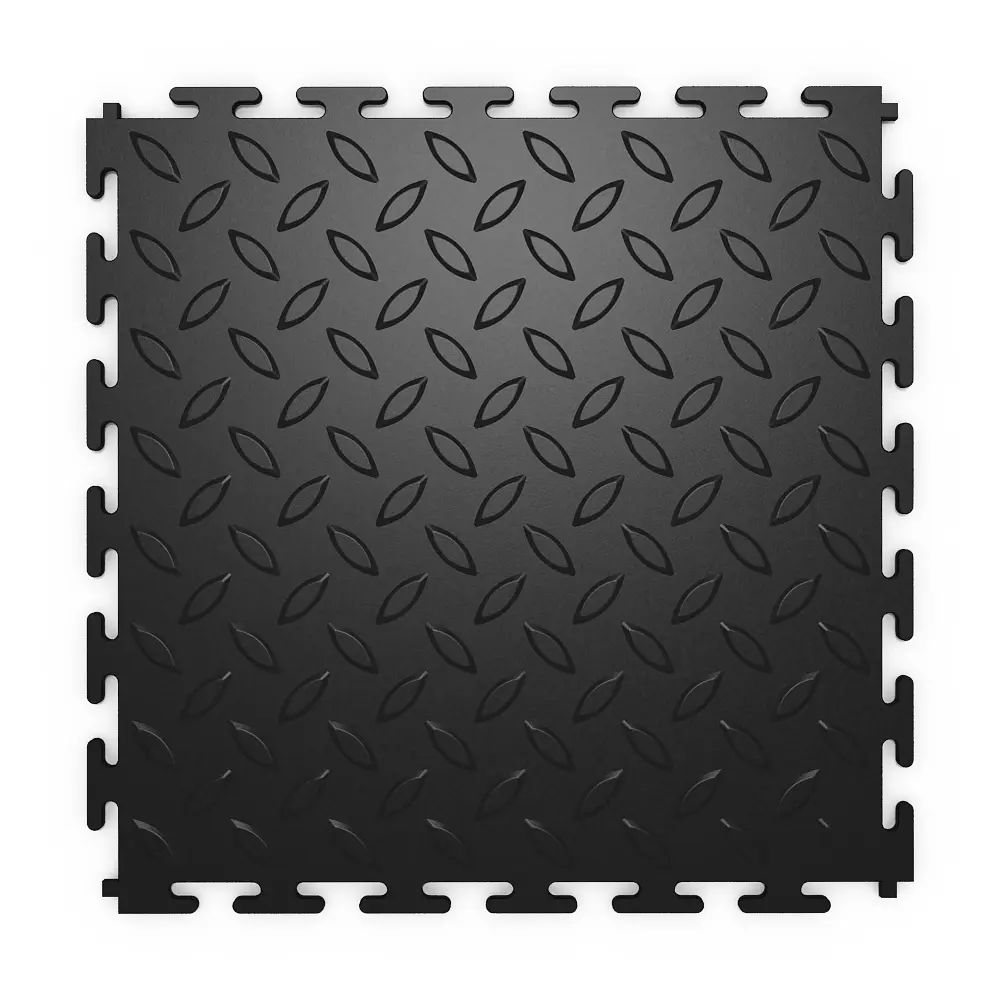 Изображение товара Модульная ПВХ плитка LT mini black Diamond PVC 43 класс толщина 5 мм 1 м² 25x25 см, цена за упаковку