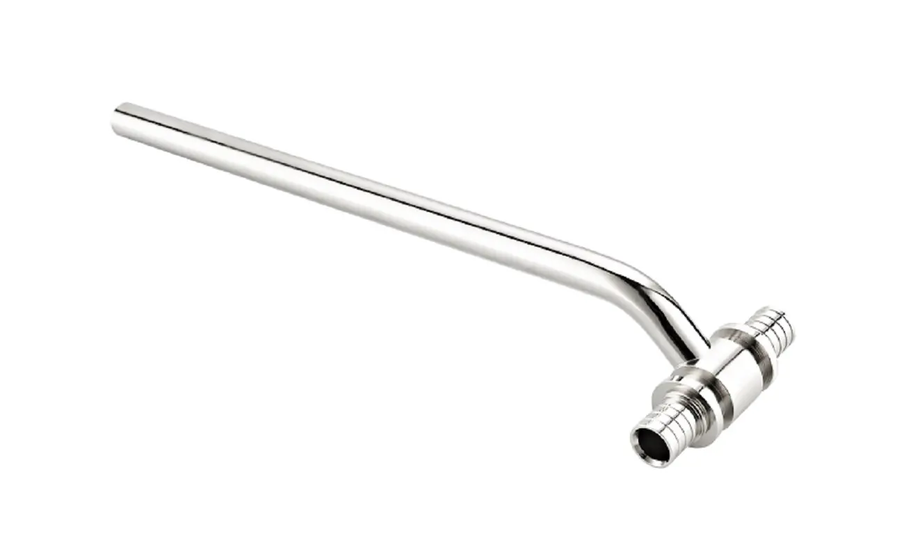 Изображение товара Трубка приборная Т-образная аксиальная Ртп 16x500x16 мм хромированная латунь