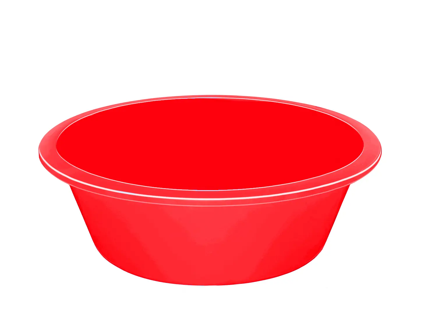 Изображение товара Таз круглый Эльфпласт 20 л пластик цвет красный 1 шт