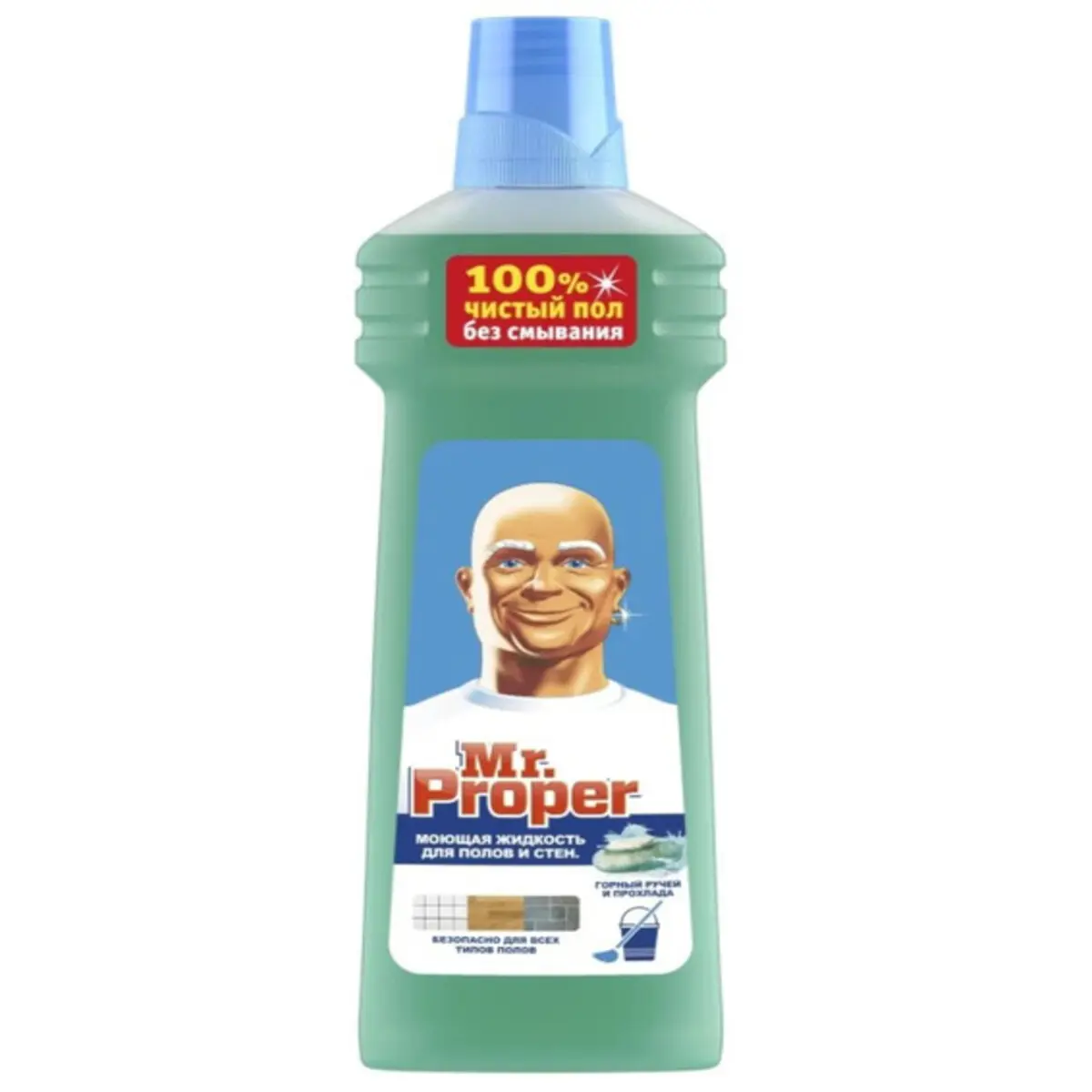 Изображение товара Моющая жидкость для полов и стен Mr Proper Горный ручей и прохлада 750 мл