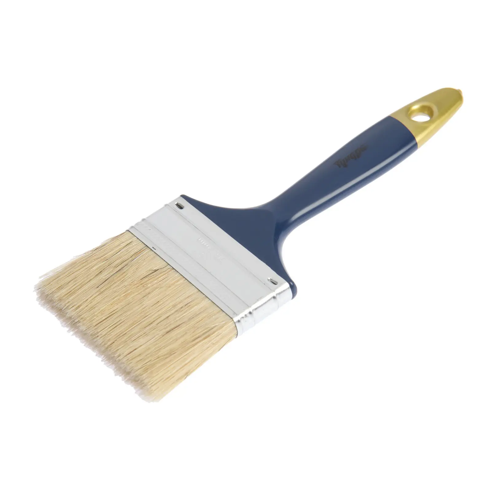 Изображение товара Малярная кисть флейцевая Тундра 75 мм натуральная щетина пластик