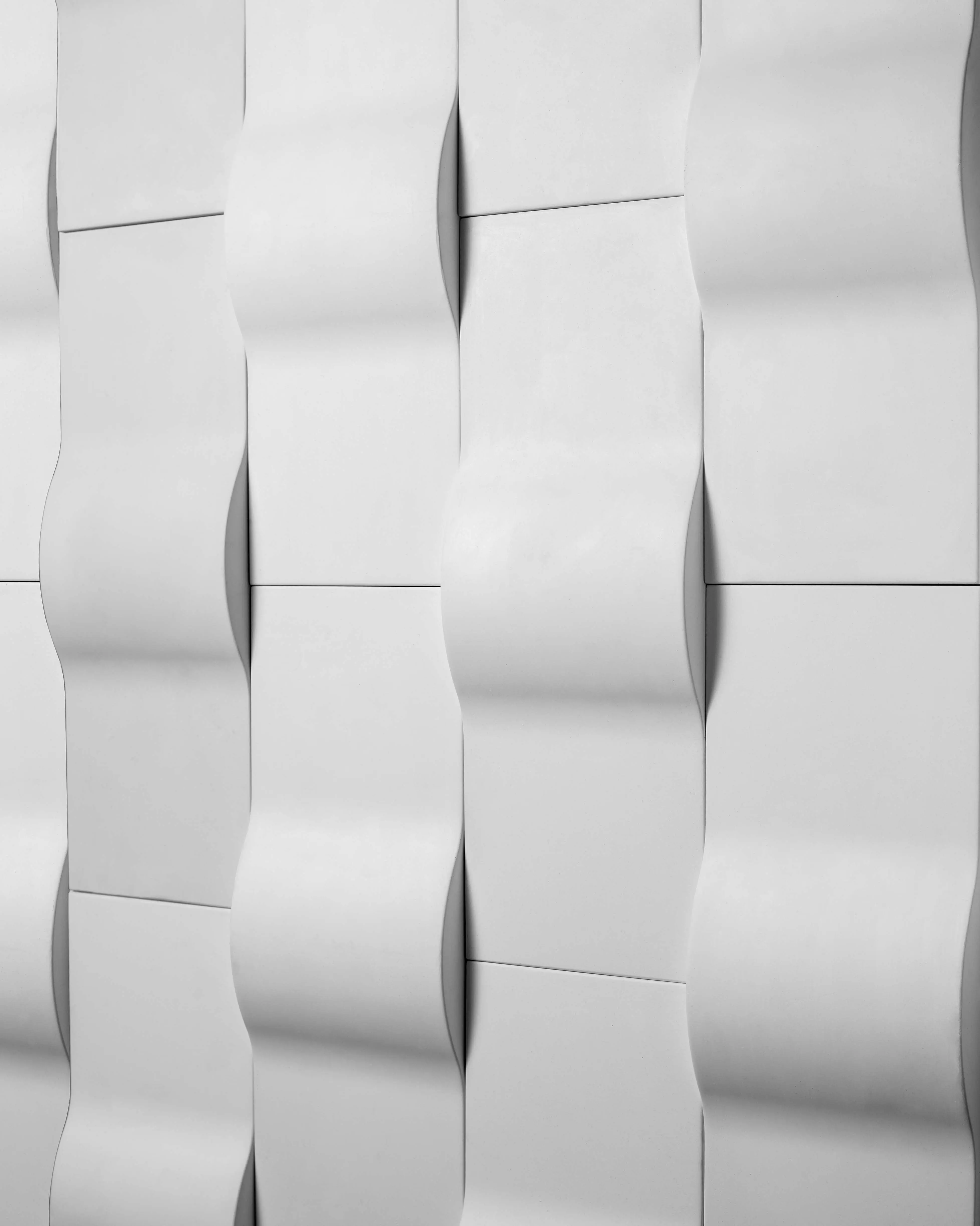 Изображение товара Стеновая панель 3D Инкора-декор Брукс белый 144x390x30мм 0.45м² 8шт