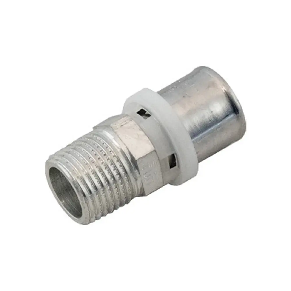 Изображение товара Муфта комбинированная Tiemme 3/4ix20 мм НР-ВПр латунь никель