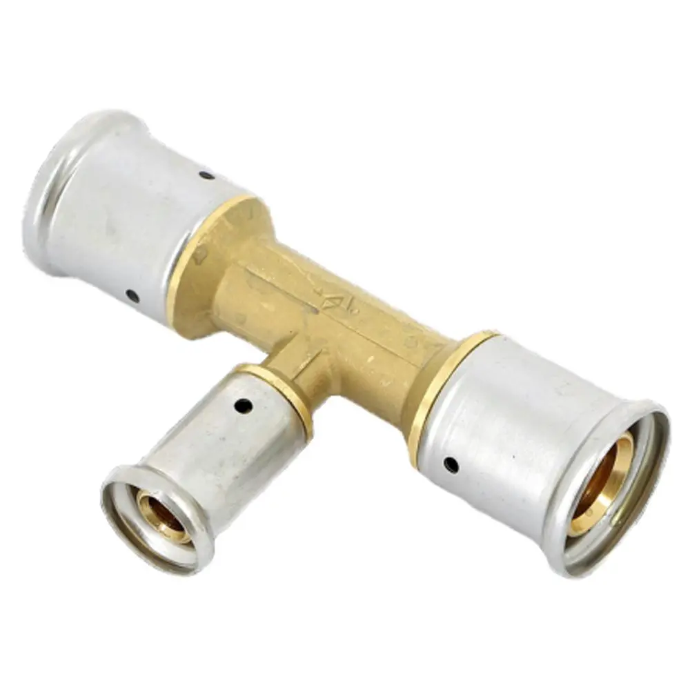 Изображение товара Тройник переходной Henco 26x20x26 мм латунь пресс для систем водоснабжения