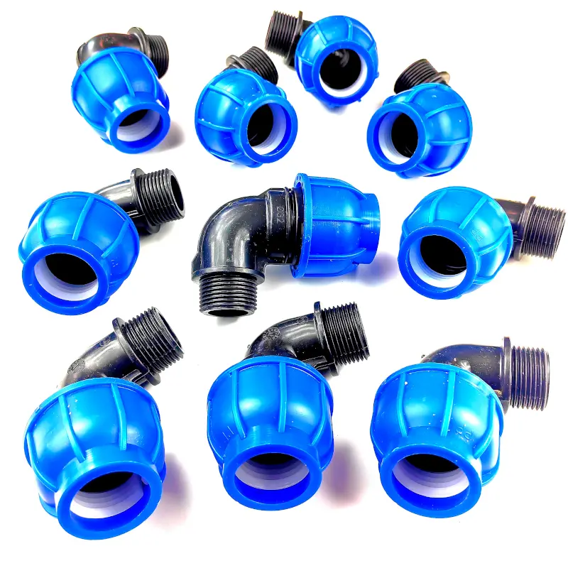 Изображение товара Угол комбинированный 90° для труб 32 мм с внутренней резьбой 1" теперь из полипропилена