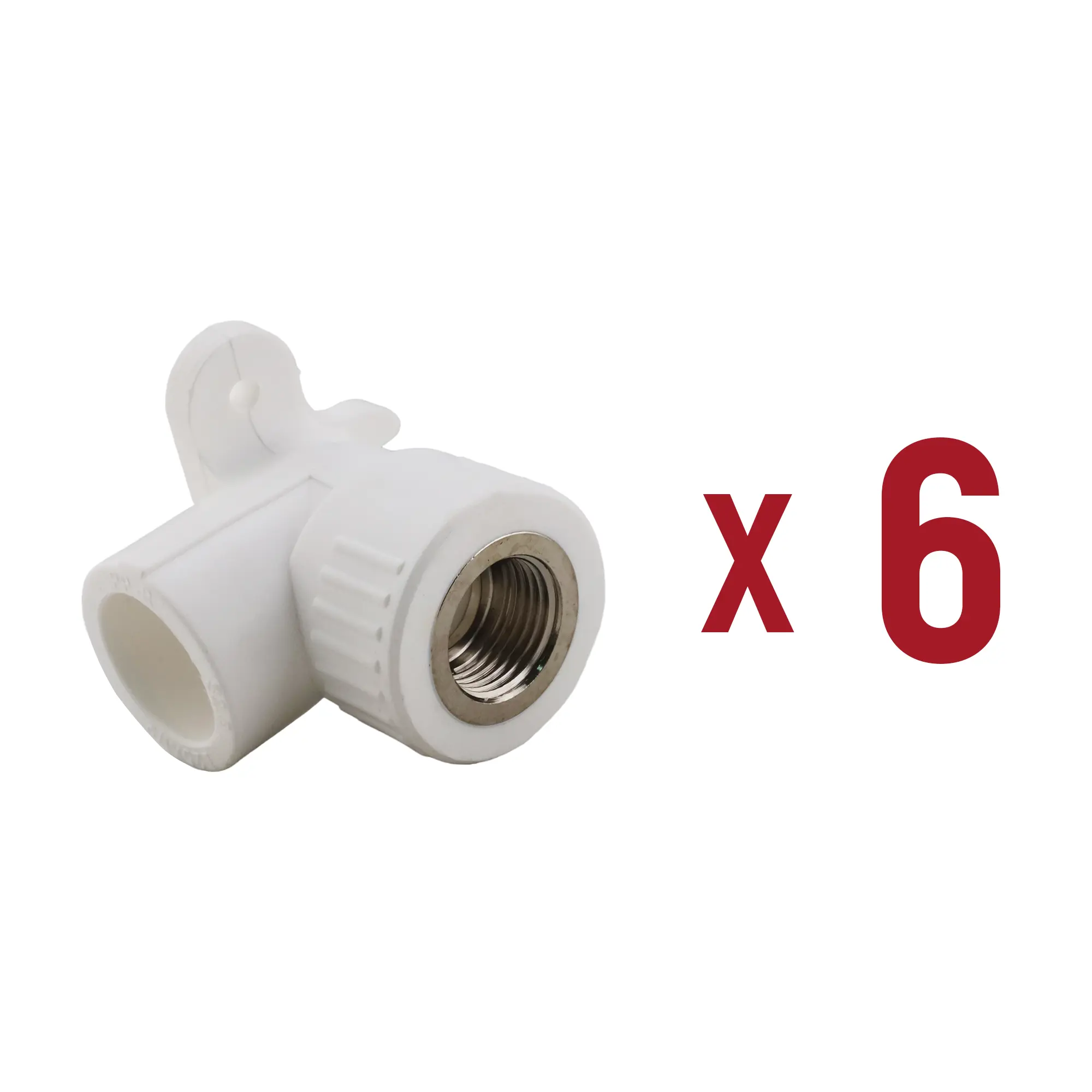 Изображение товара Водорозетка Aqualink 1/2"x25 мм ВП-ВР полипропилен 6 шт