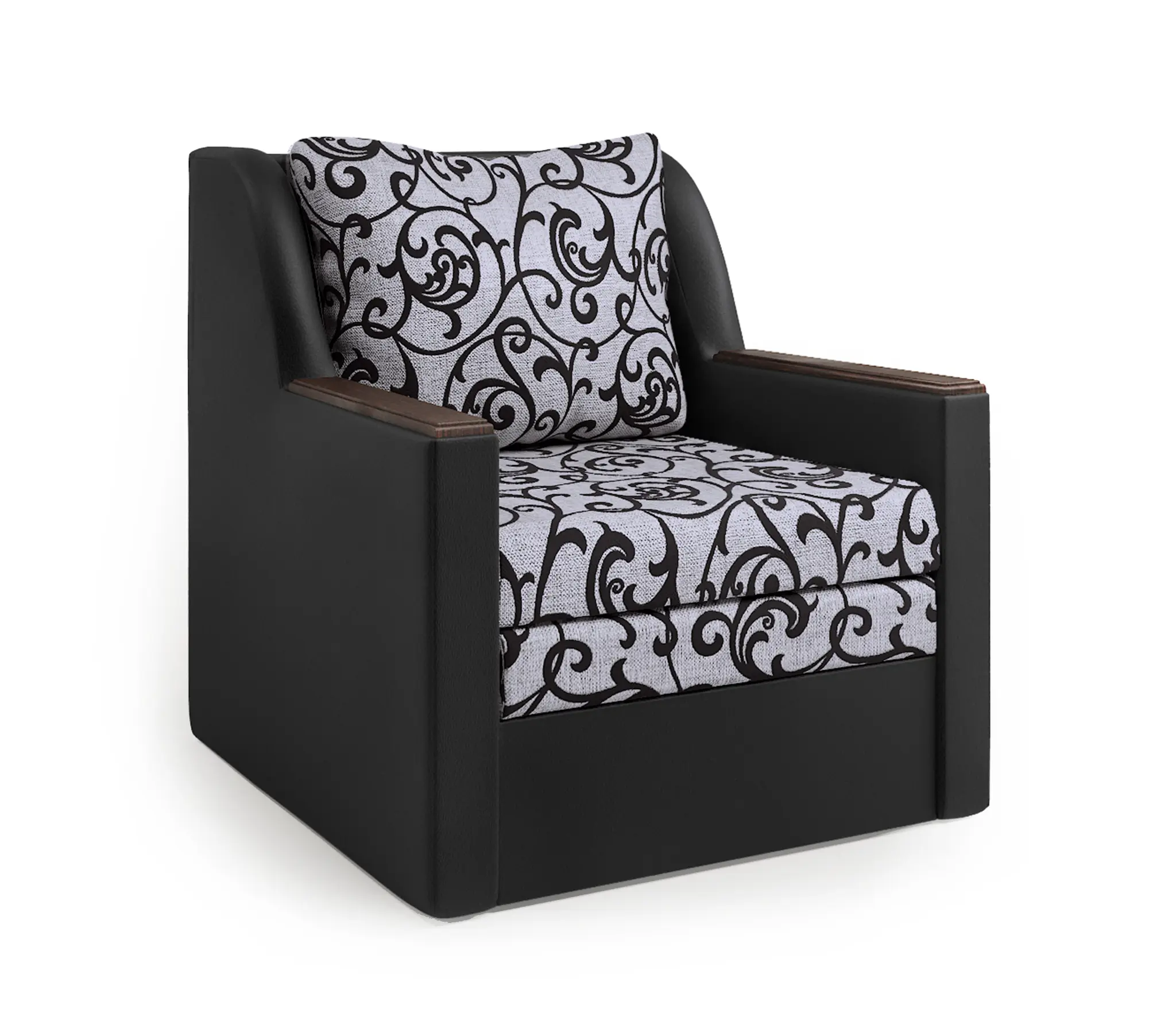 Изображение товара Кресло-кровать Шарм-Дизайн Соло 82x93x94 см цвет серый 1006038