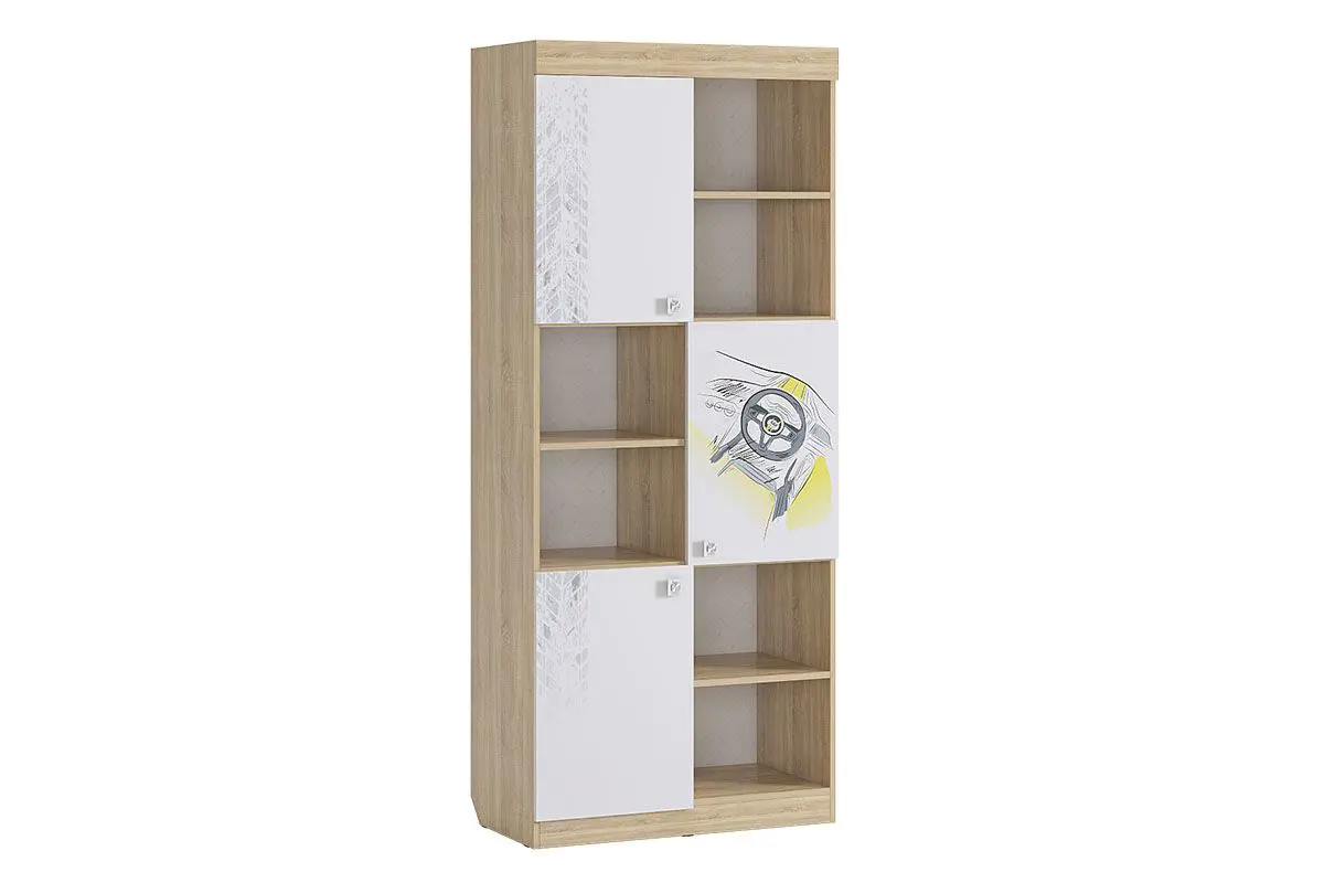 Изображение товара Стеллаж Mebelson 80x190 см с открытыми и закрытыми полками