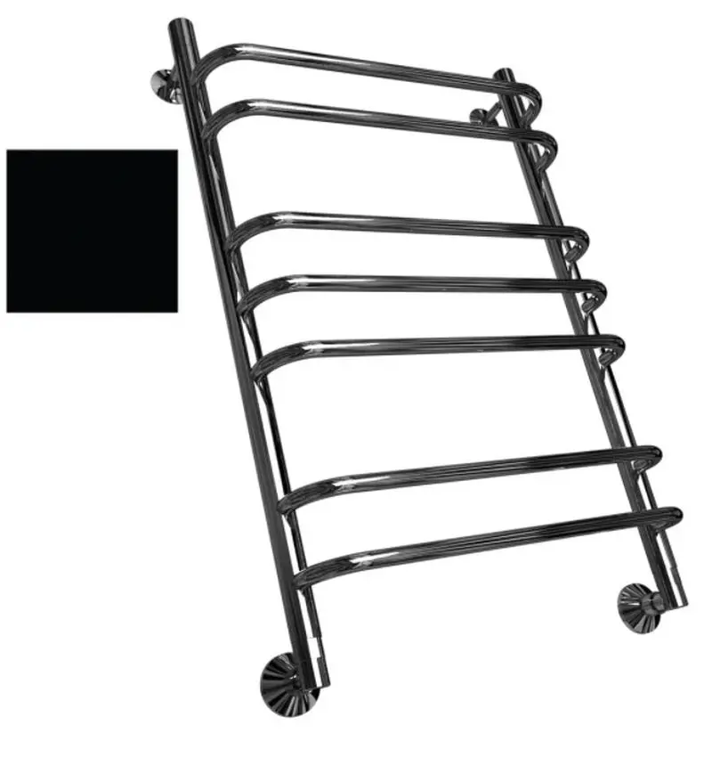 Изображение товара Полотенцесушитель водяной Двин Q 50x80 см нержавеющая сталь 1/2" цвет черный матовый