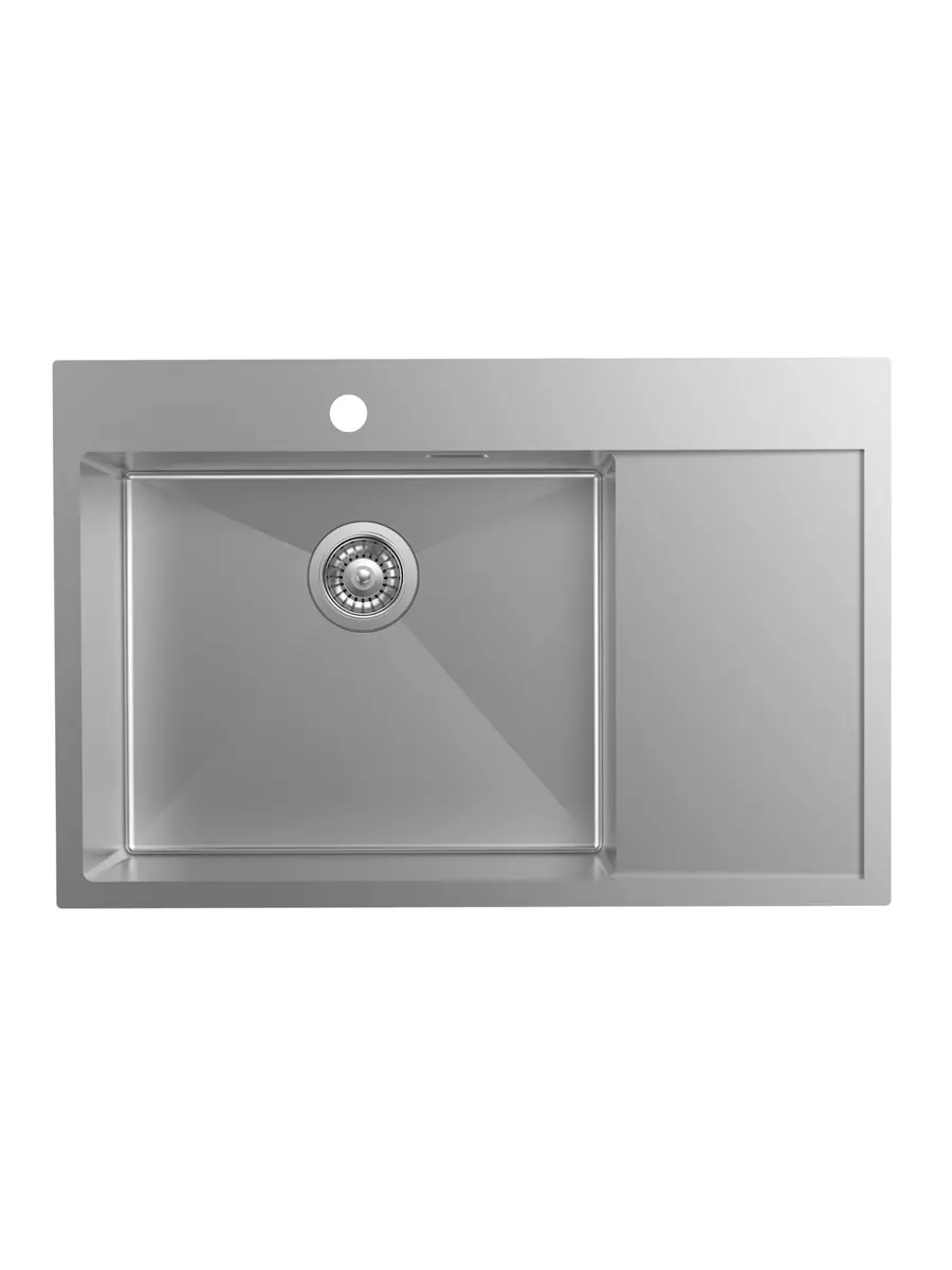 Изображение товара Мойка кухонная из нержавеющей стали IDDIS HAZ78SLi77 78x51 см с правым крылом