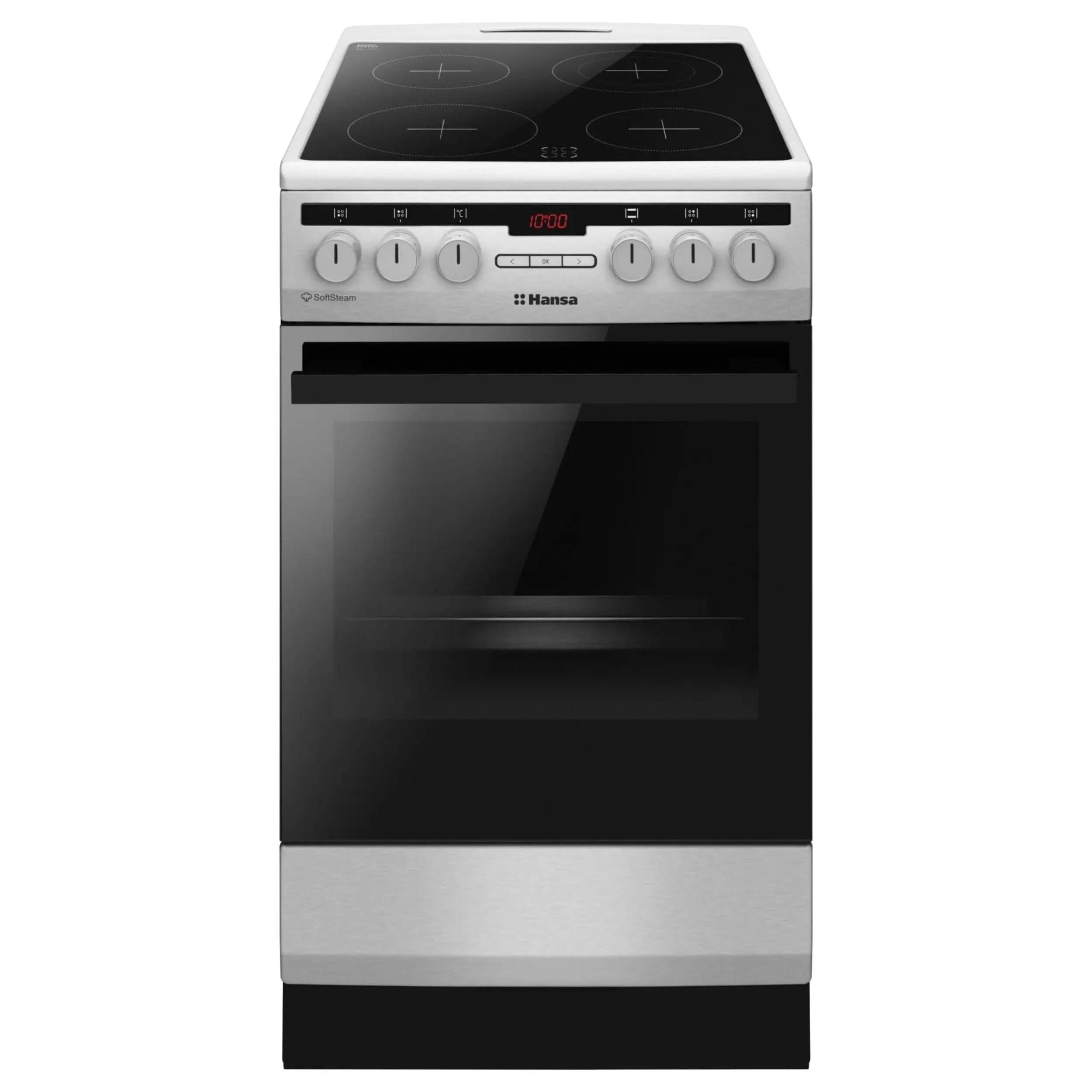 Изображение товара Электрическая плита с духовкой Hansa FCCXS582977 50x85x60 см цвет нержавеющая сталь