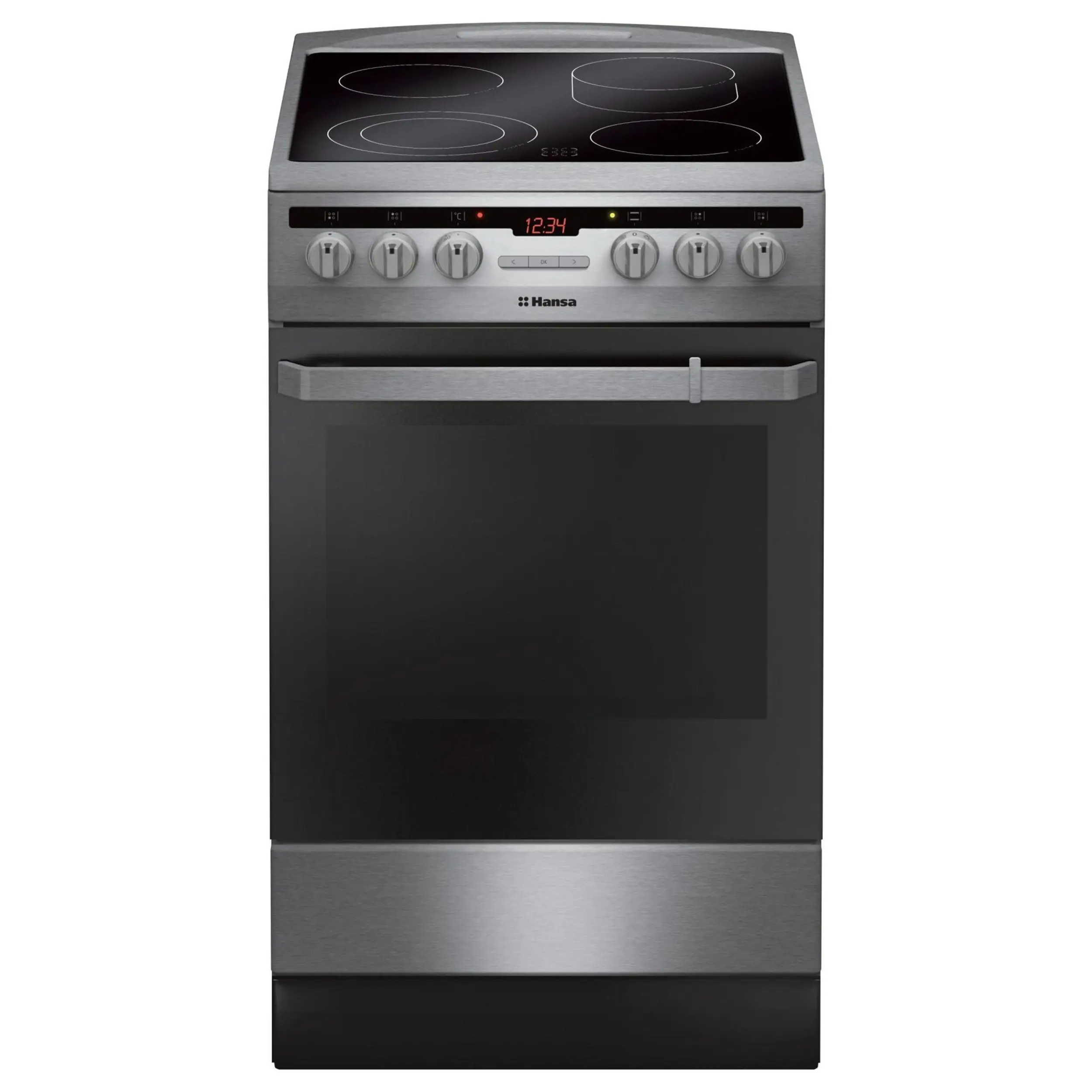 Изображение товара Электрическая плита с духовкой Hansa FCCX58221 50x85x60 см цвет нержавеющая сталь