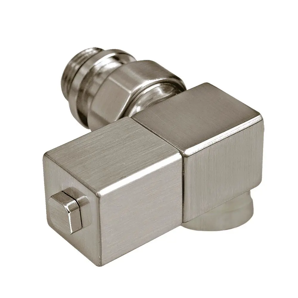 Изображение товара Вентиль терморегулирующий угловой 3-осевой SR RUBINETTERIE Esedra 1/2" никель матовый