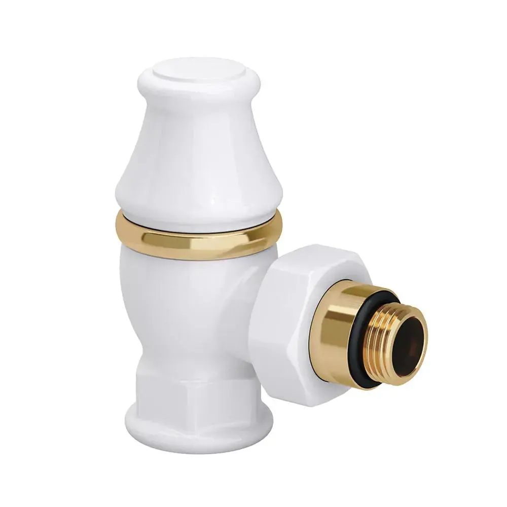 Изображение товара Угловой запорный клапан SR Rubinetterie 3/4" латунь для воды и гликоля