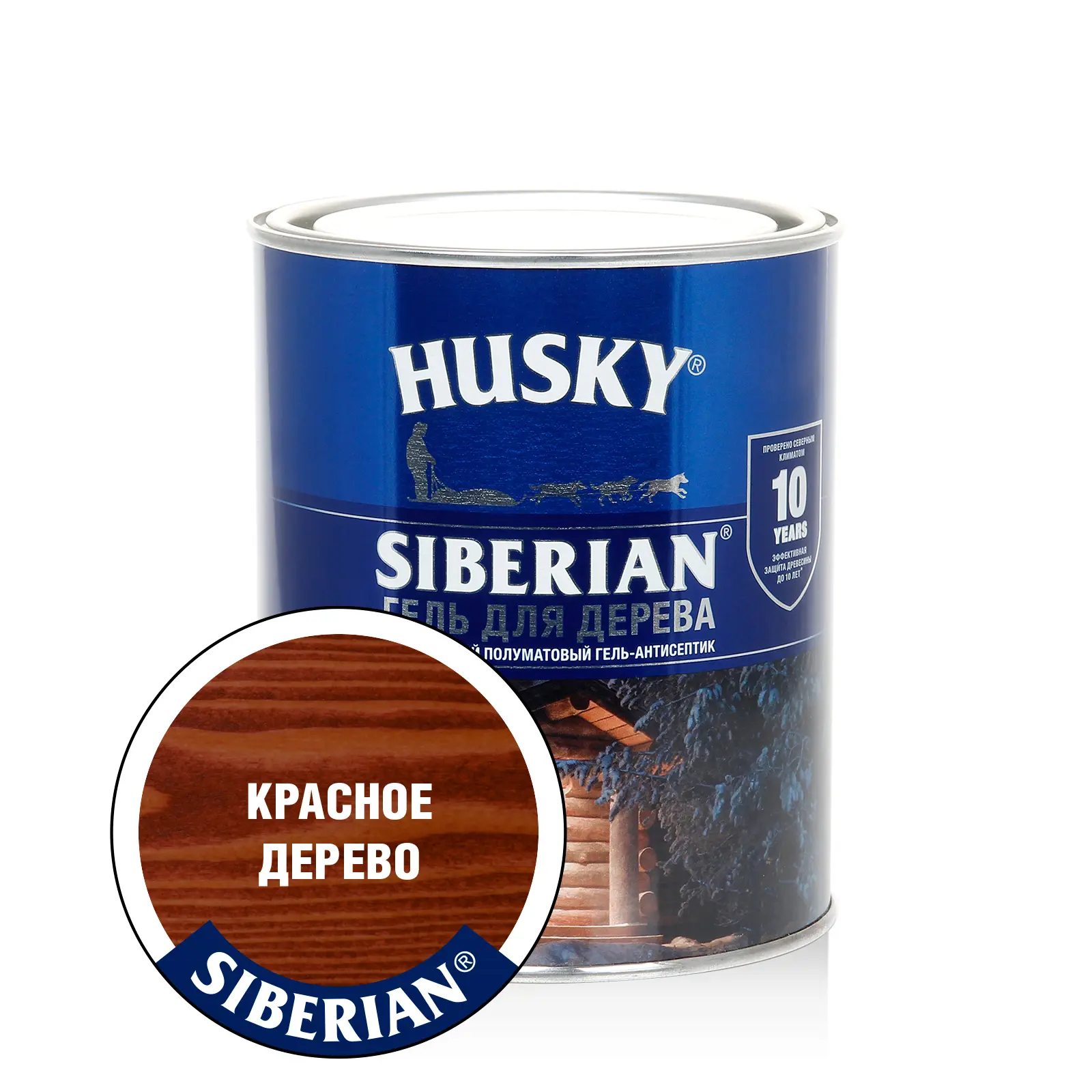 Изображение товара Антисептик HUSKY 25277 полуматовый красное дерево 0.9 л
