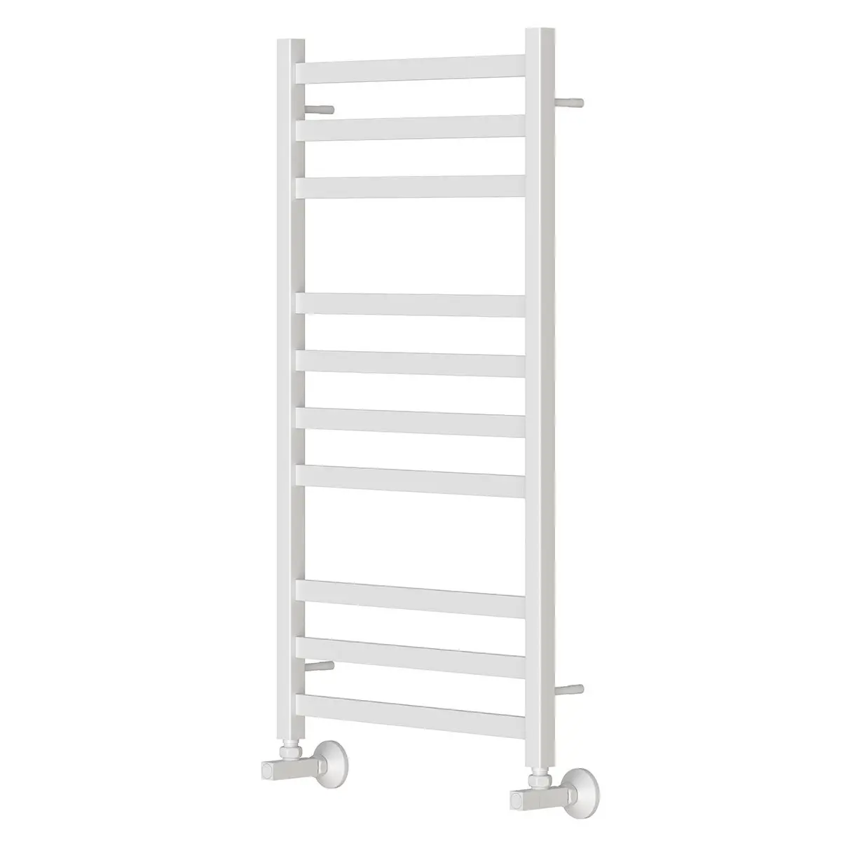 Изображение товара Полотенцесушитель водяной Point Меркурий П10 50x100 см с угловыми вентилями нержавеющая сталь 3/4" цвет белый