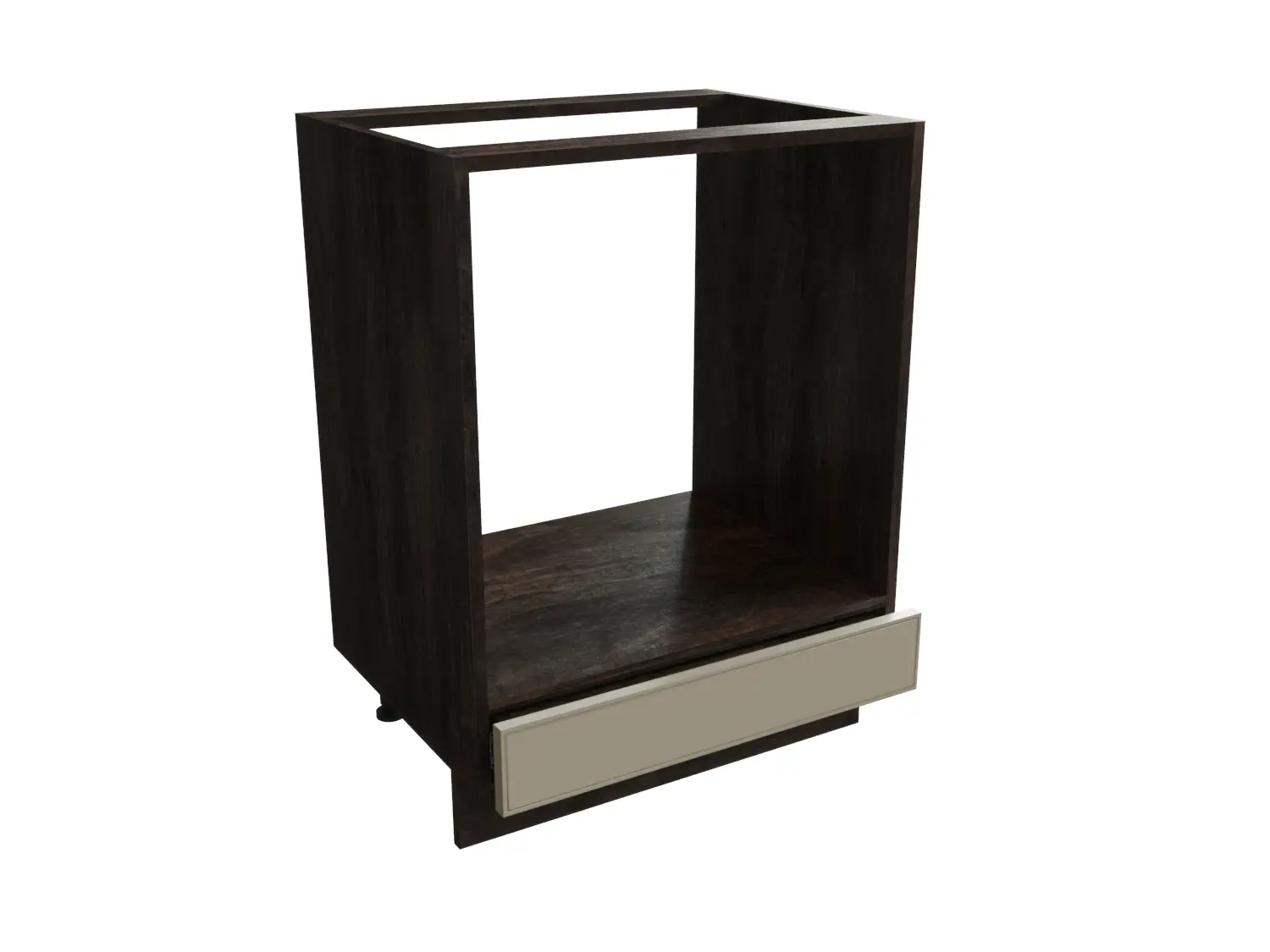 Изображение товара Напольный шкаф под духовку Сурская мебель Мемфис 60x81.6x47.8 см МДФ цвет кальяри/атласный серый