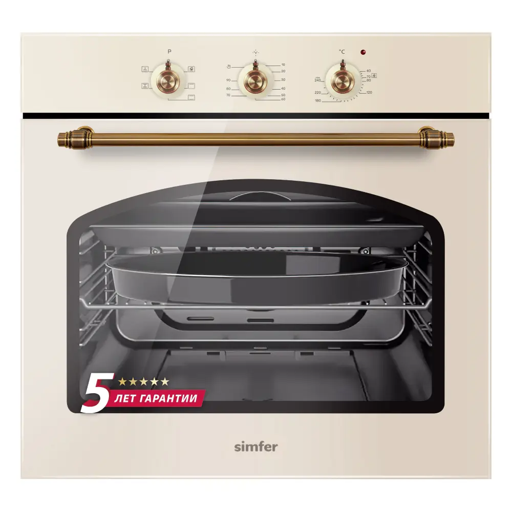 Изображение товара Электрический встраиваемый духовой шкаф Simfer B6en89022 59.5x59.5x56.5 см цвет черный