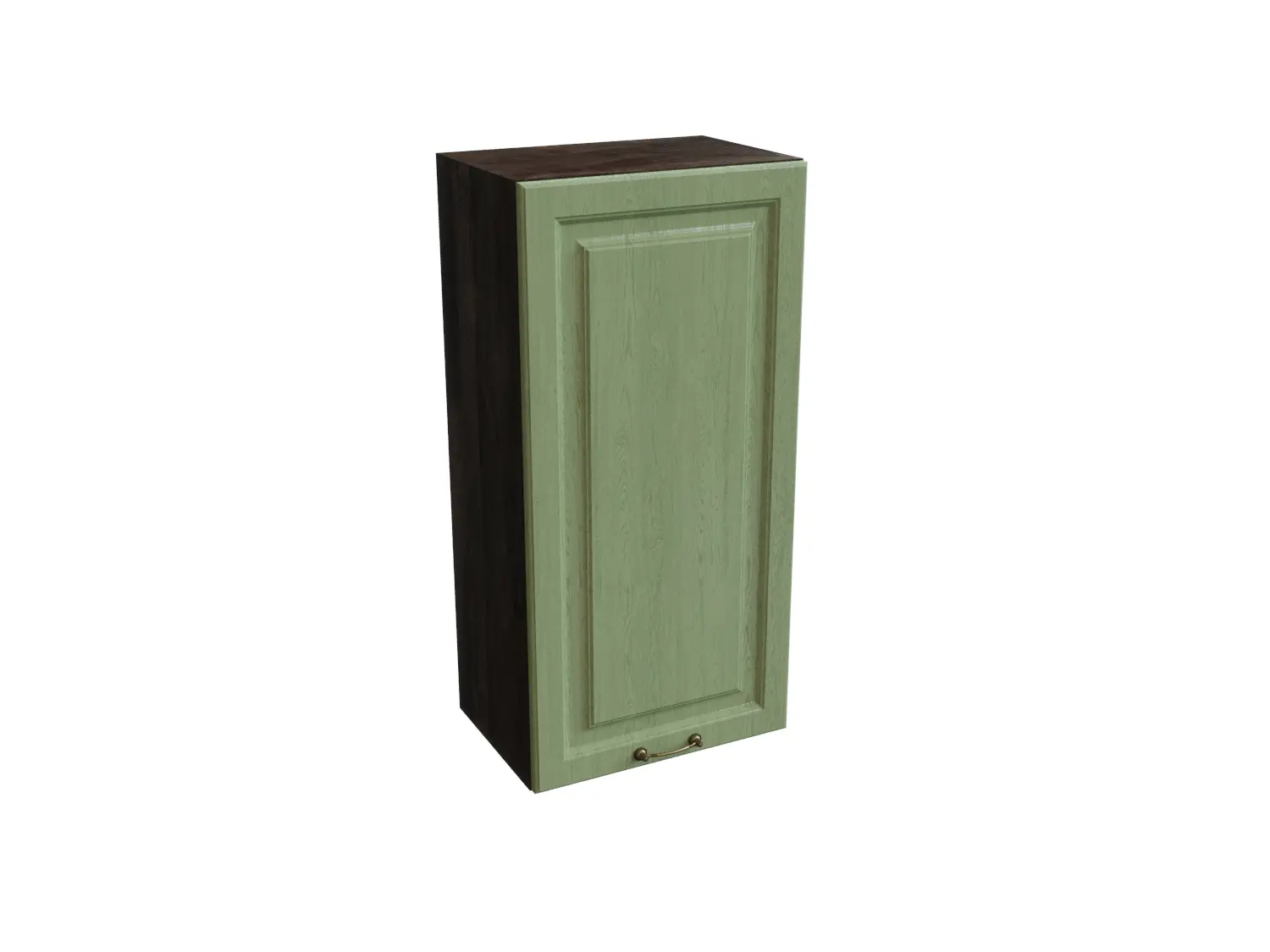 Изображение товара Навесной шкаф МС Ницца 1 дверь 45x92x31.80 см фасад светло-зеленый МДФ каркас дуб ЛДСП Сурская Мебель