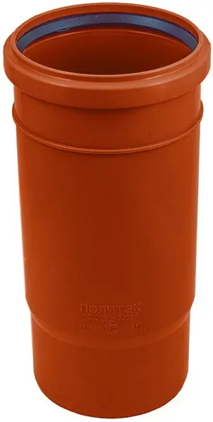 Изображение товара Патрубок компенсационный Политэк 110 мм для систем канализации и водоотведения