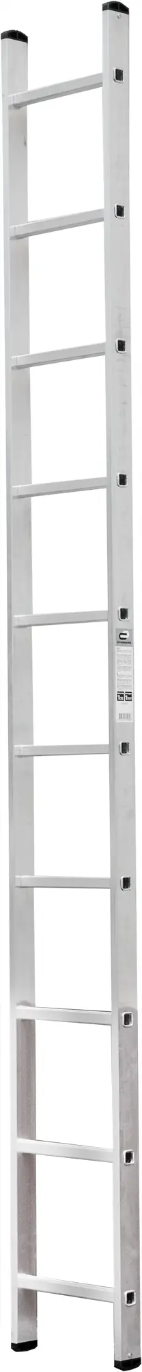 Изображение товара Лестница приставная алюминиевая 10 ступеней DILWIS максимальная нагрузка 150 кг