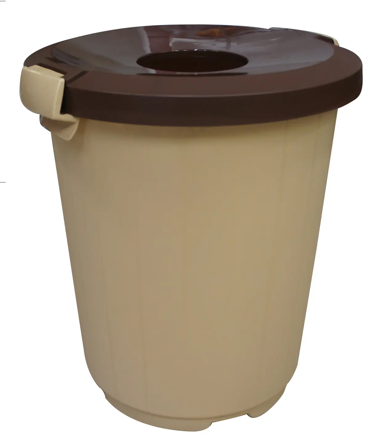 Изображение товара Бак на колесах ЭП 407660 с крышкой-воронкой бежевый 105 л