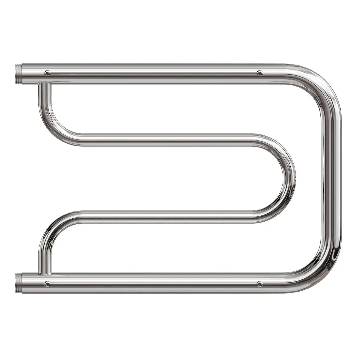 Изображение товара Полотенцесушитель водяной с полкой u-образный Point Фокстрот 50x35.2 см 1" нержавеющая сталь цвет хром