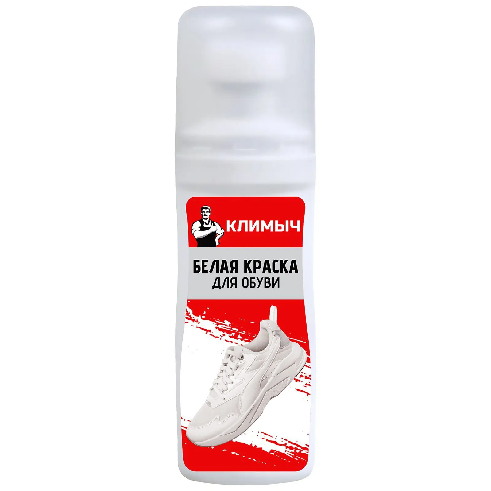 Изображение товара Краска для обуви Климыч CLM0006 цвет белый 75 мл