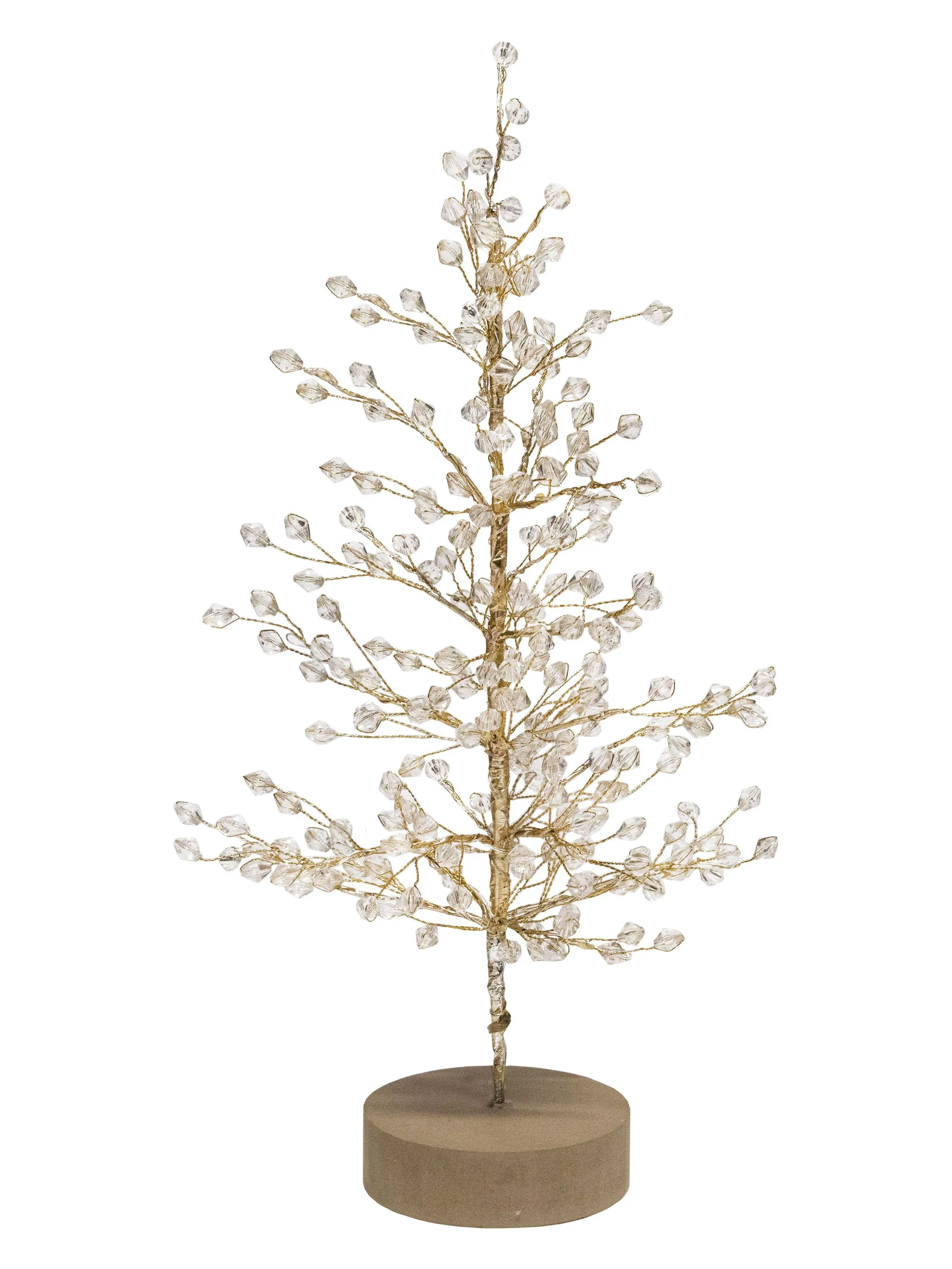 Изображение товара Светящаяся электрическая фигура Дерево золотистое для дома Magic time h 40 см разноцветный