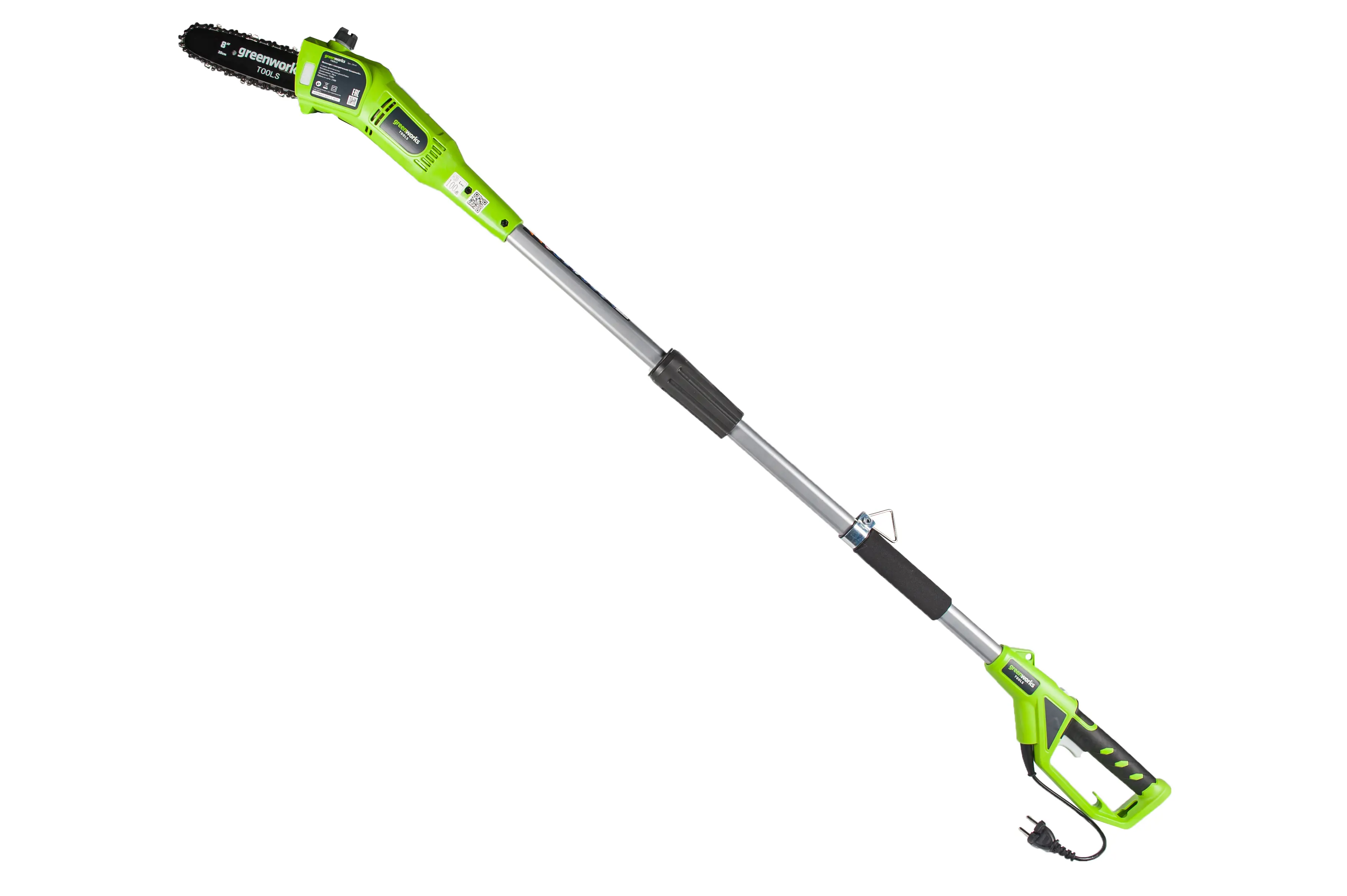 Изображение товара Электрический высоторез Greenworks 20147 720 Вт 255 см для подрезки веток