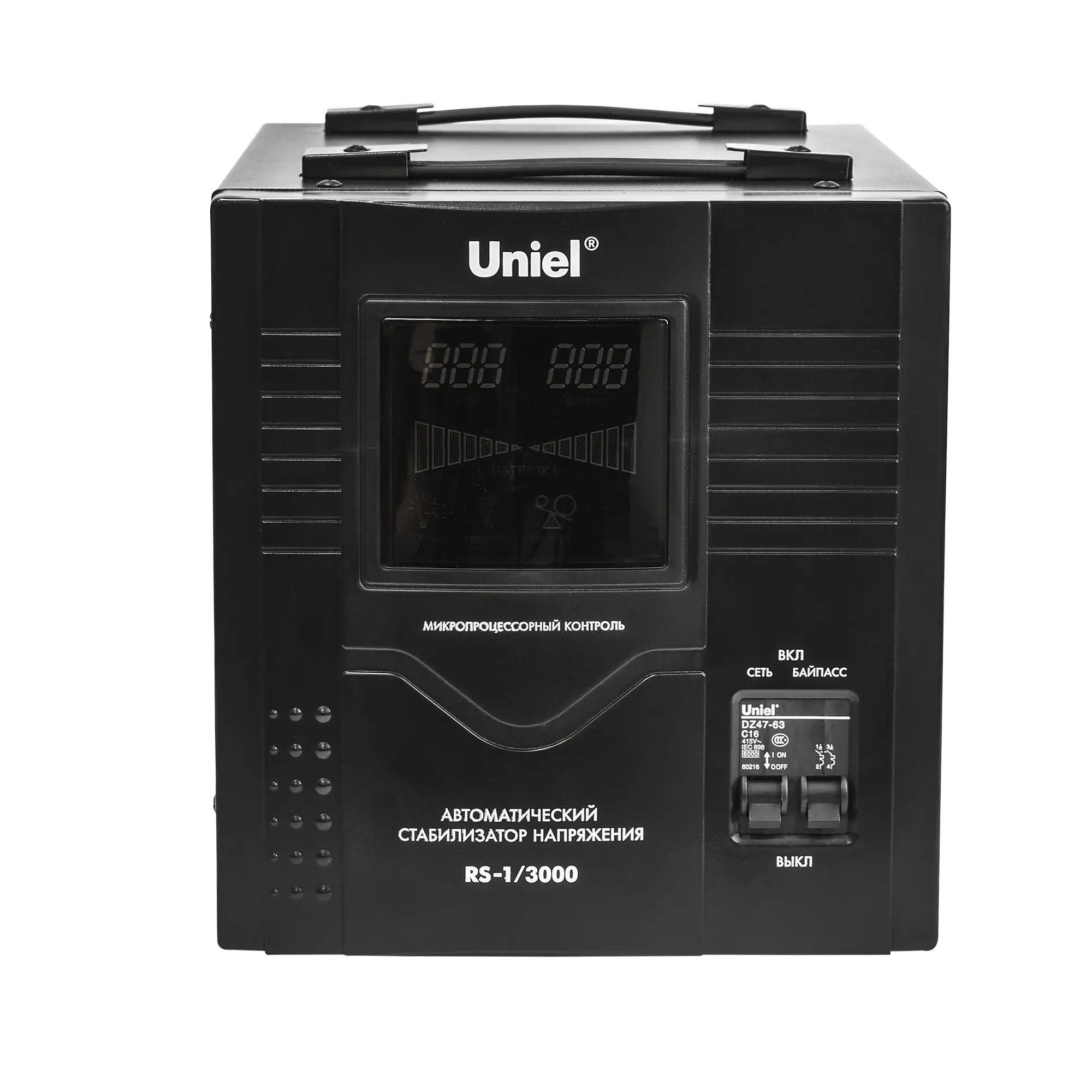 Изображение товара Стабилизатор напряжения Uniel RS-1/3000 однофазный 3000 ВА 140-260В
