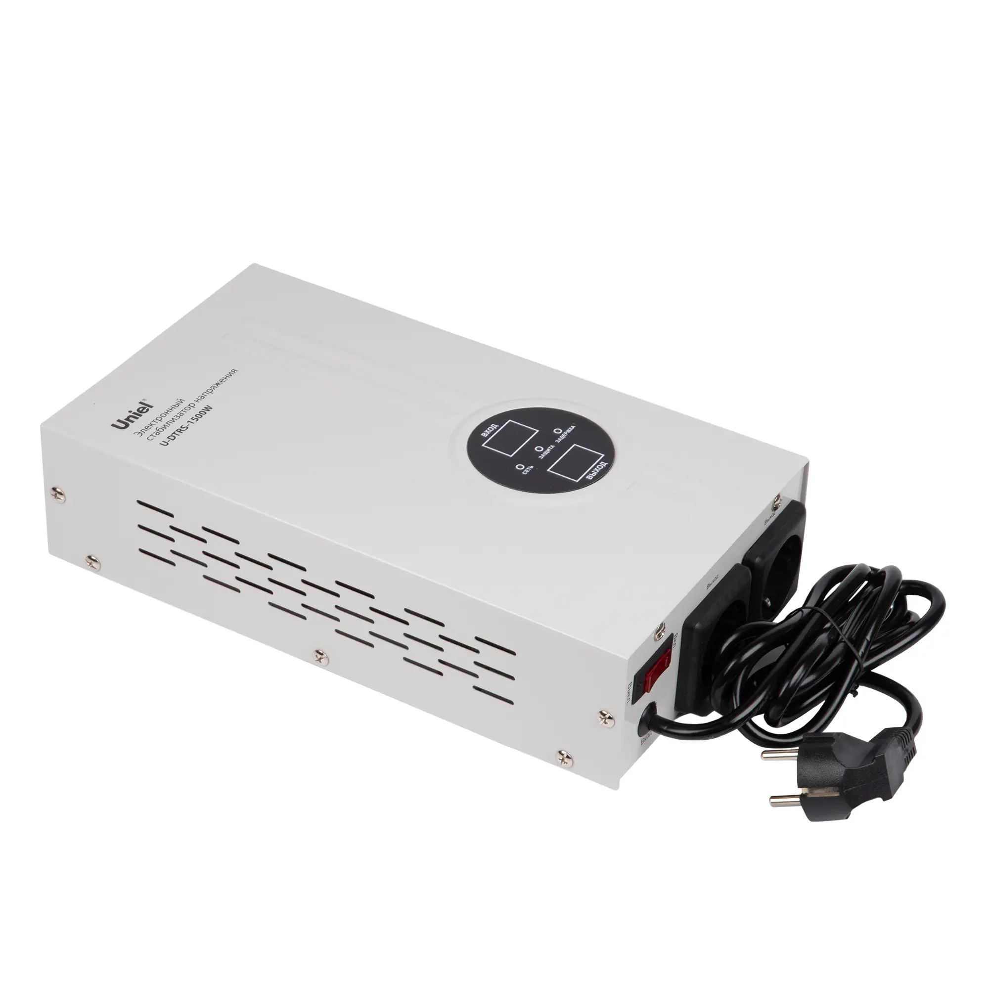 Изображение товара Стабилизатор напряжения Uniel U-DTRS-1500W однофазный 1500 ВА 110-260В