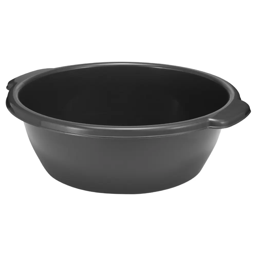 Изображение товара Таз овальный Бытпласт полипропилен 17.5 л цвет темно-серый