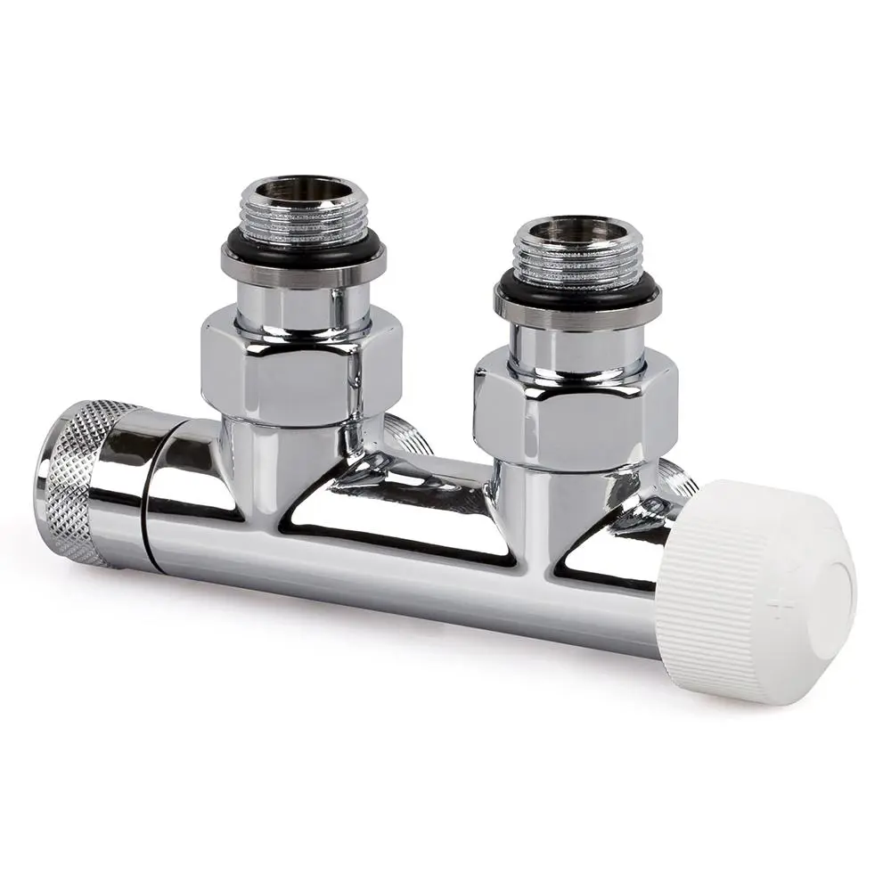 Изображение товара Узел нижнего подключения угловой правый SR Rubinetterie Tondera 1/2" x 3/4" цвет хром