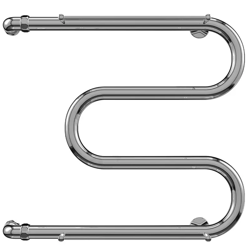 Изображение товара Полотенцесушитель водяной с полкой Terminus М-образный 40x50 см 1" нержавеющая сталь