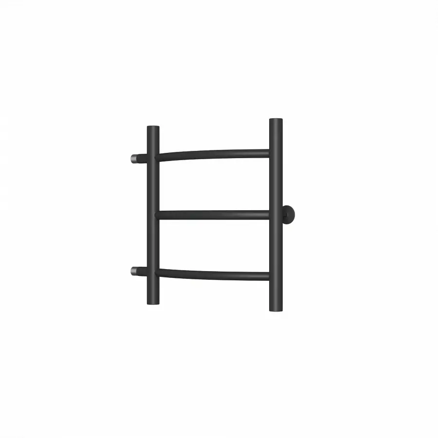 Изображение товара Полотенцесушитель водяной Маргроид Лина B6 40x50 см нержавеющая сталь 3/4" цвет черный матовый