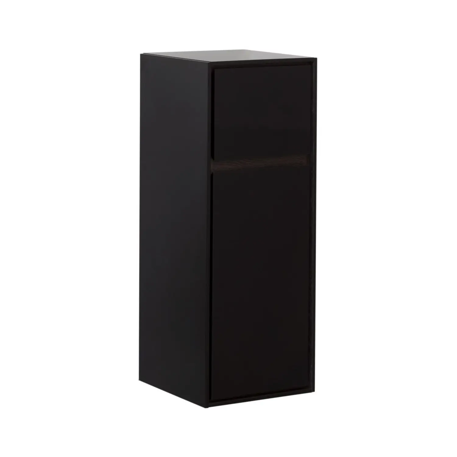 Изображение товара Пенал для ванной малый Aquanet Милан 35 черный глянец