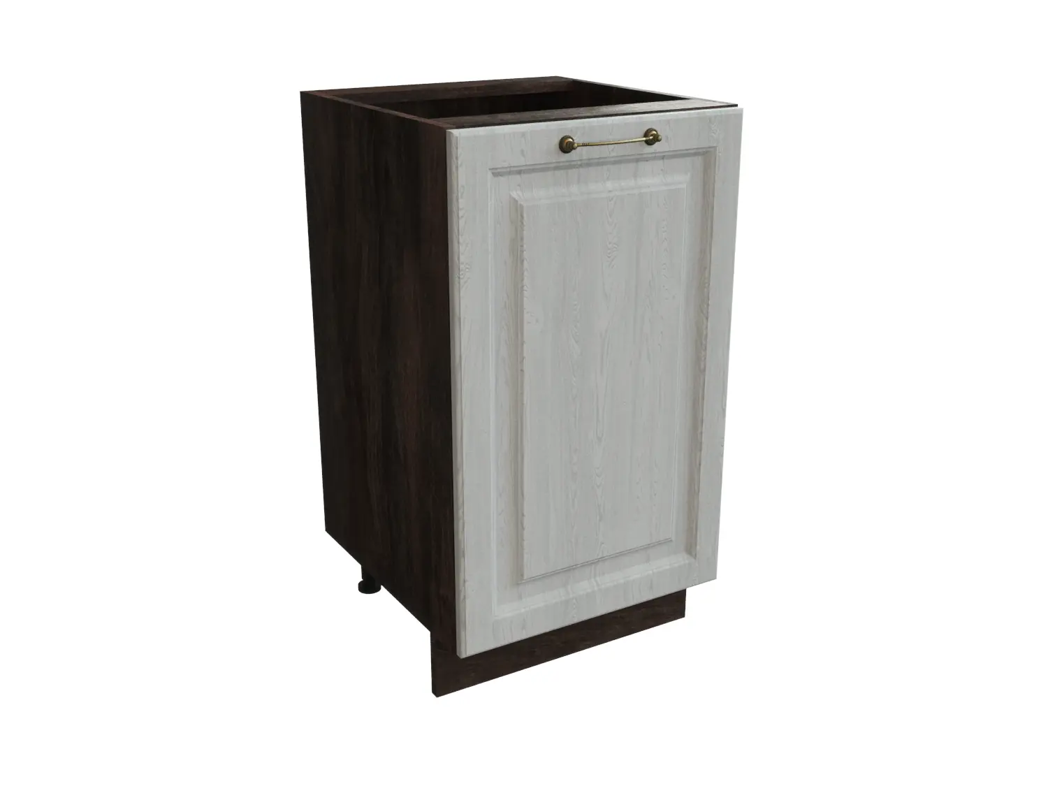 Изображение товара Напольный шкаф МС Ницца 1 дверь 45x81.60x47.80 см фасад серый МДФ каркас серый дуб ЛДСП Сурская Мебель