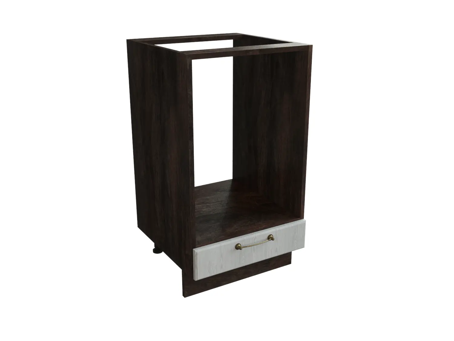 Изображение товара Напольный шкаф МС Ницца под духовку 45x81.60x47.80 см фасад серый МДФ каркас серый дуб ЛДСП Сурская Мебель