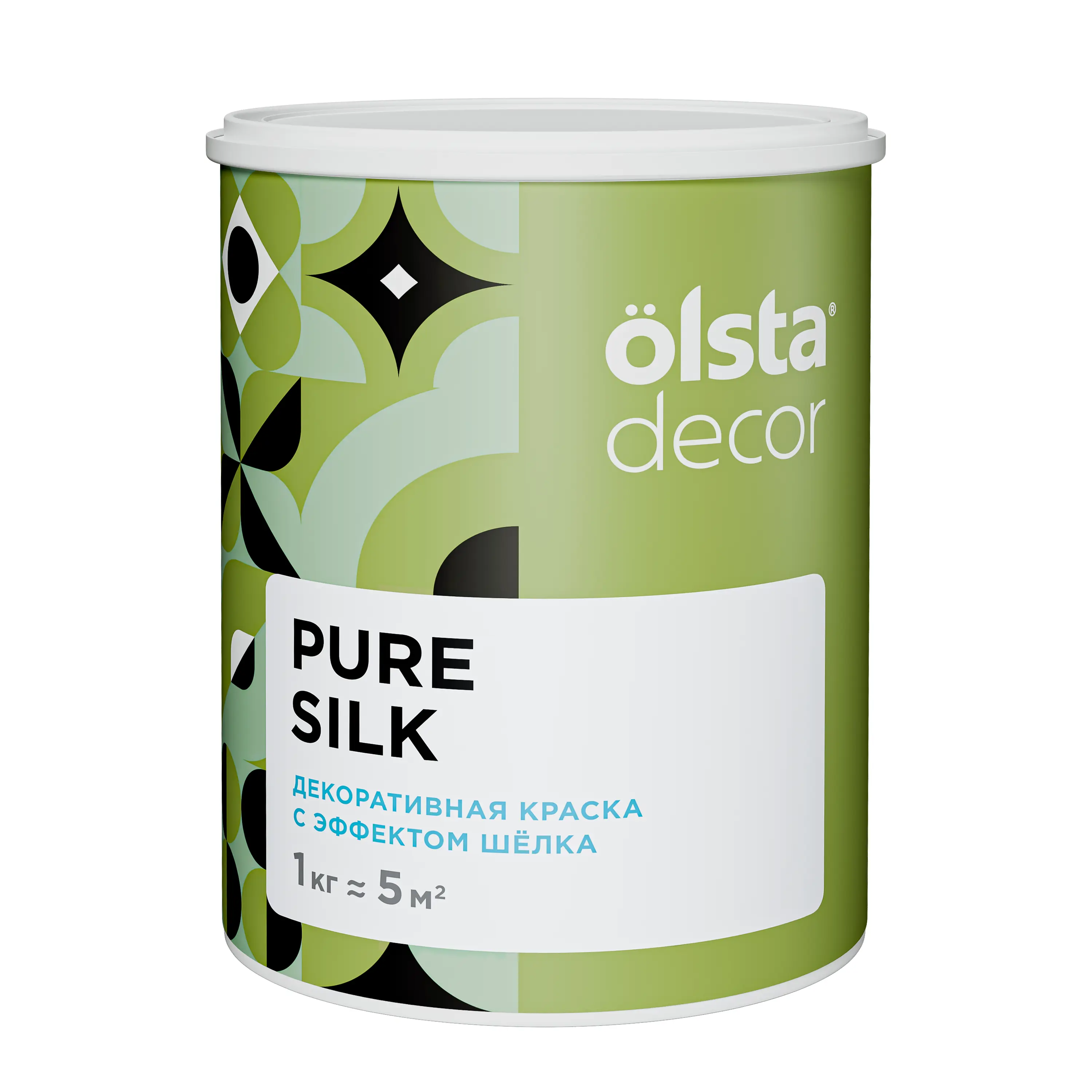 Изображение товара Краска для стен Olsta Decor Pure Silk эффект шёлка полуглянцевая 1 кг
