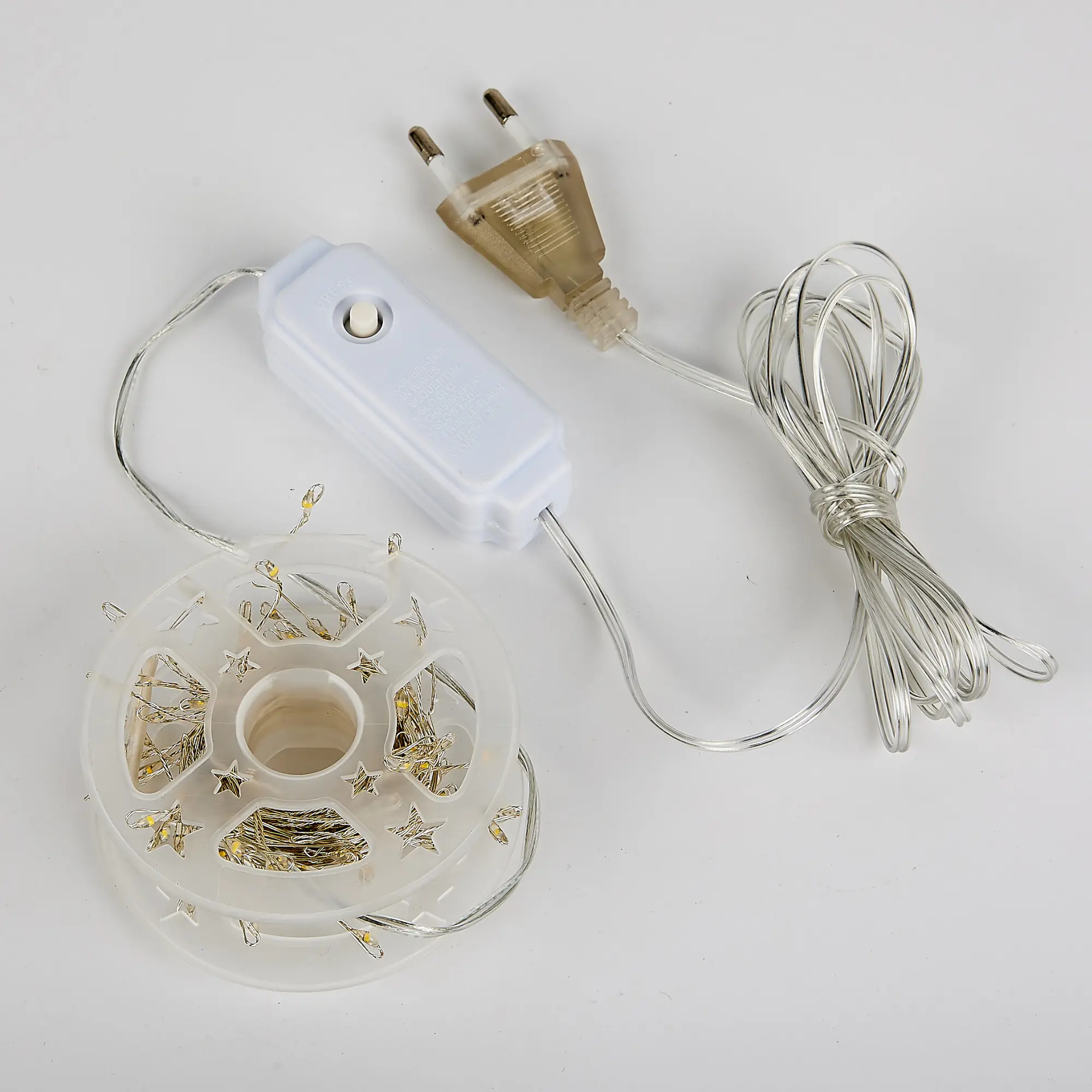 Изображение товара Электрогирлянда комнатная Uniel ul-00012122 роса 5 м 125 ламп прозрачный 8 режимов работы