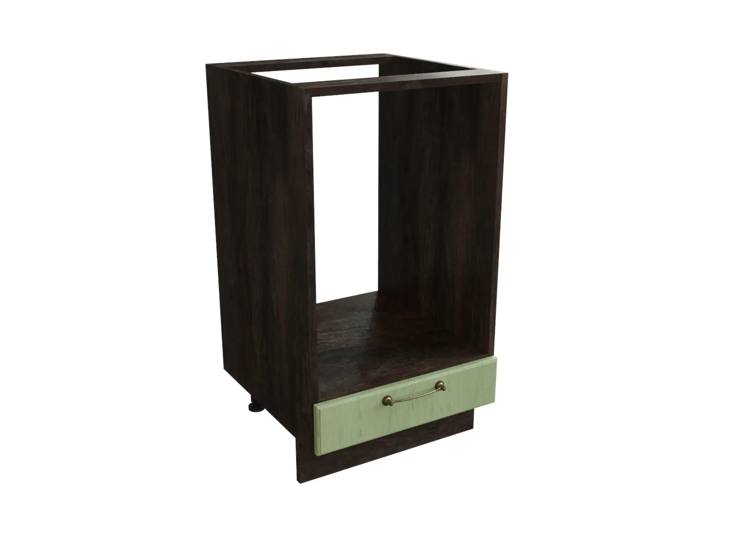 Изображение товара Напольный шкаф МС Ницца под духовку 45x81.60x47.80 см фасад светло-зеленый МДФ каркас дуб ЛДСП Сурская Мебель