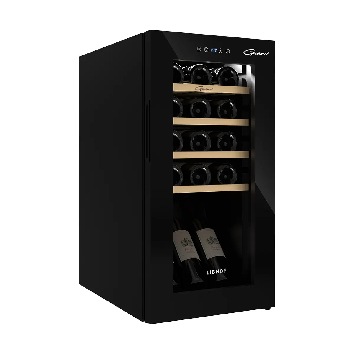Изображение товара Шкаф Libhof 34.5х69.2х45 см 15 бутылок цвет черный