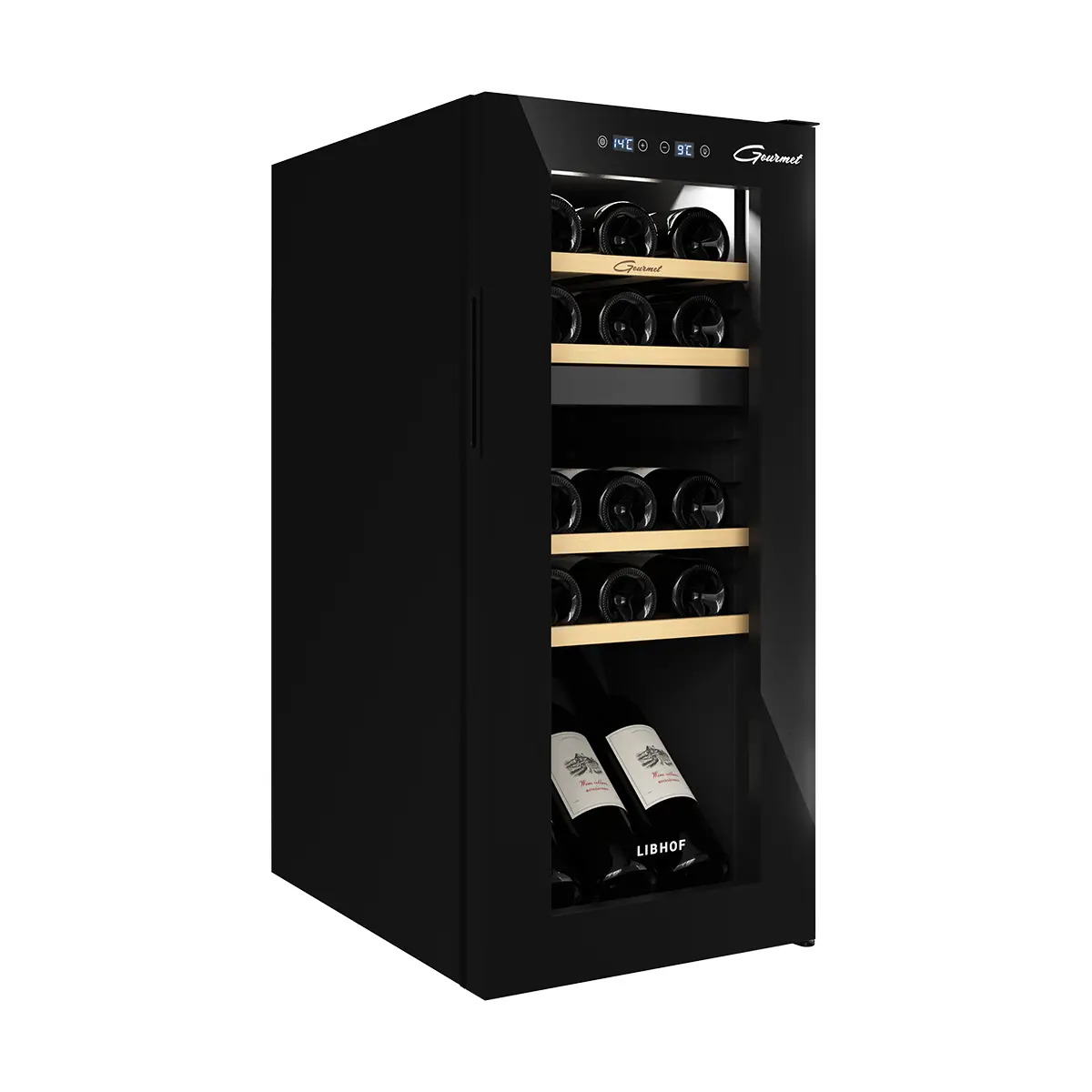 Изображение товара Шкаф Libhof 34.5х78.2х45 см 15 бутылок цвет черный