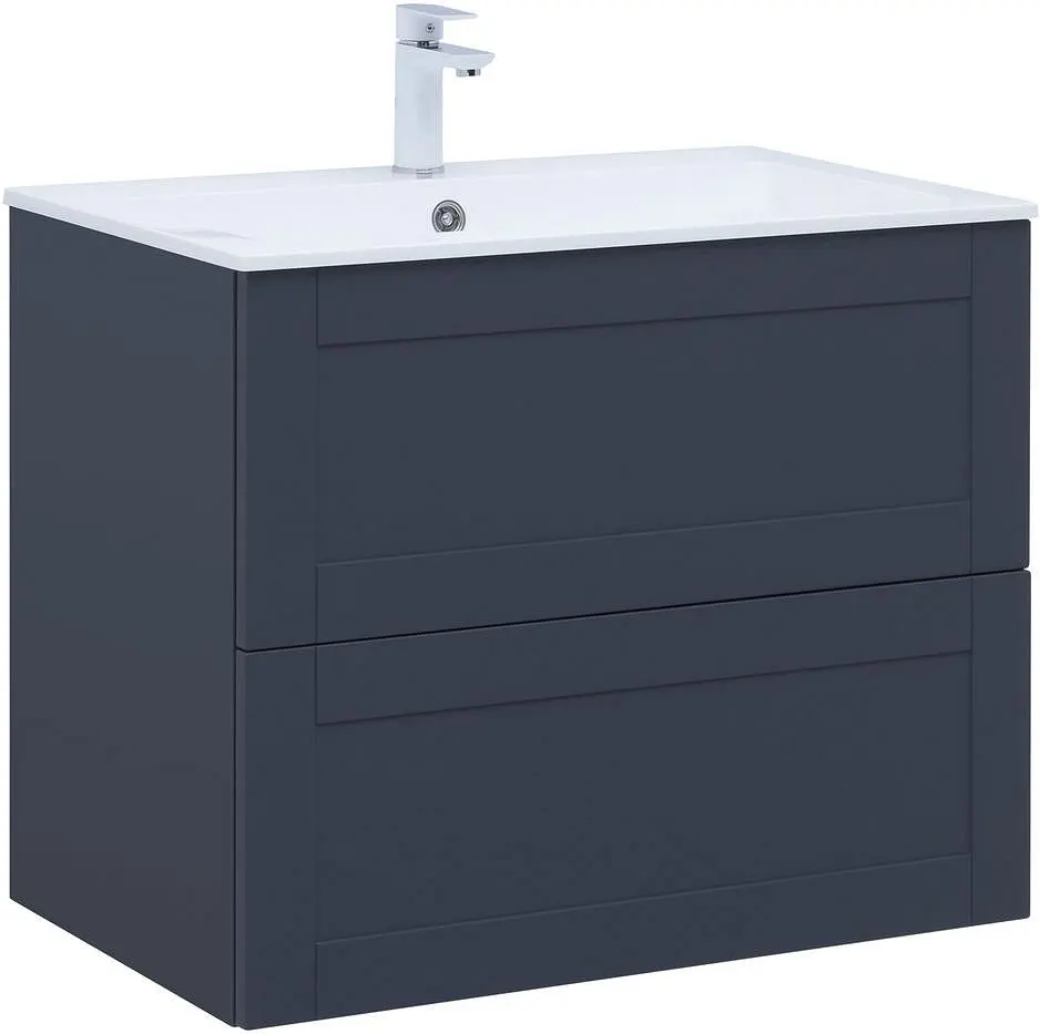 Изображение товара Тумба под раковину Aquanet Терра 00313245 78.80см подвесная цвет маренго