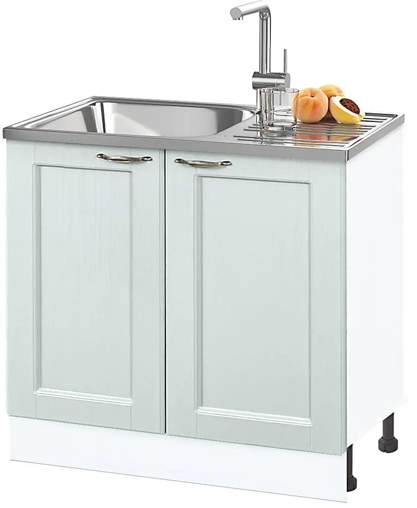 Изображение товара Напольный шкаф Нева 80x82x50 см фасад МДФ цвет мятный