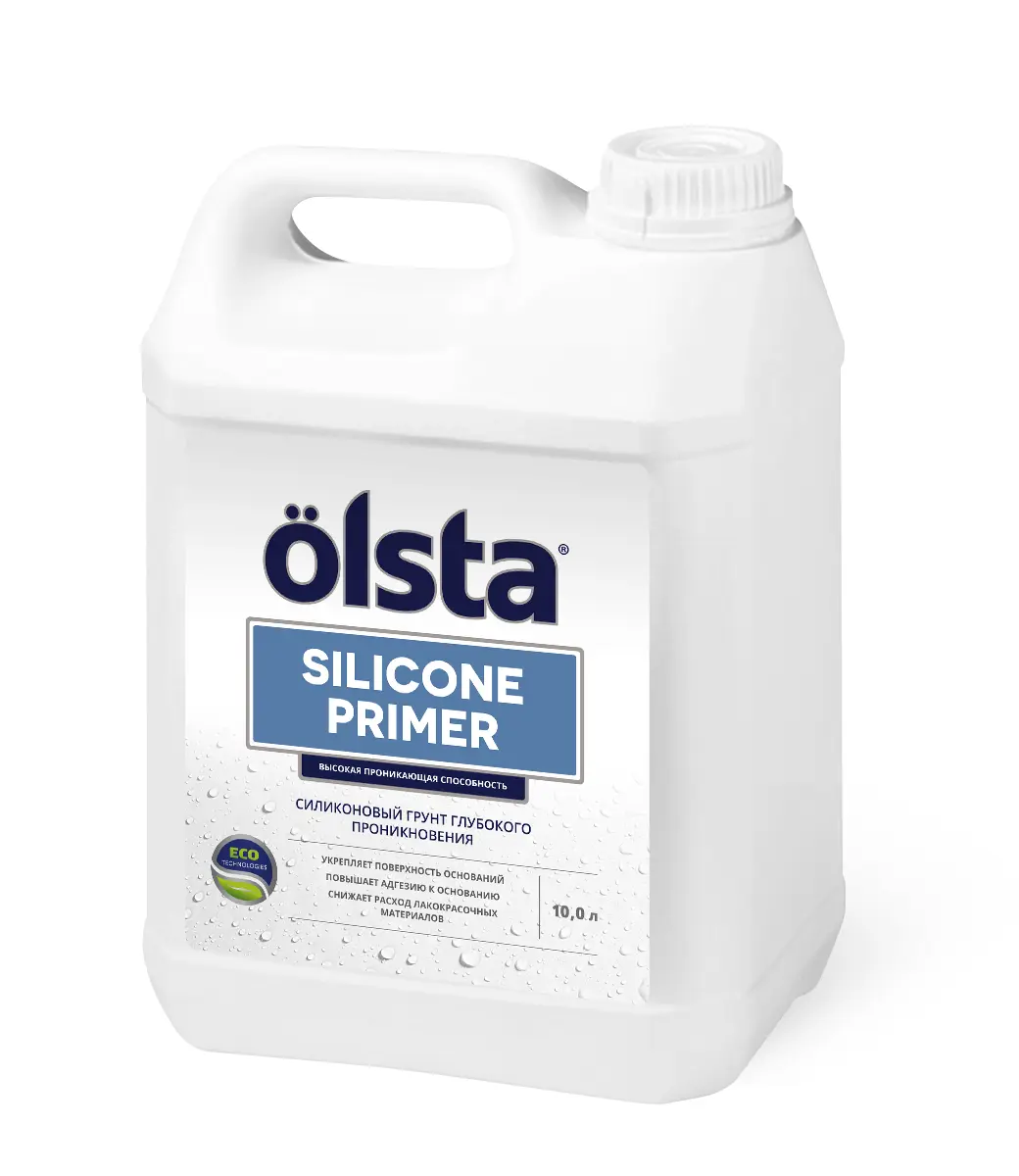 Изображение товара Силиконовый грунт глубокого проникновения Olsta Primer Silicone бесцветный 10л