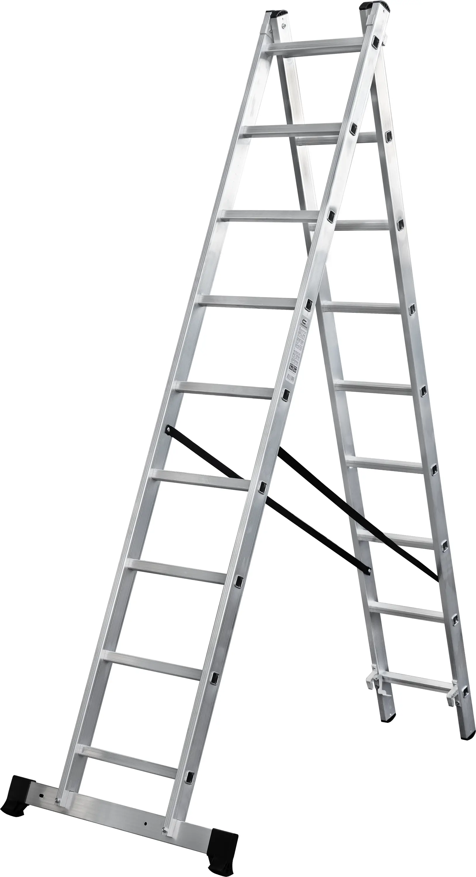 Изображение товара Лестница раскладная 2-секционная DILWIS до 4.23 м 9 ступеней